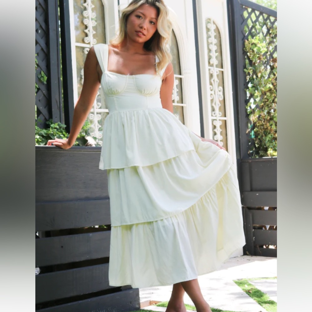 NWT Revolve Corset Peplum Dress